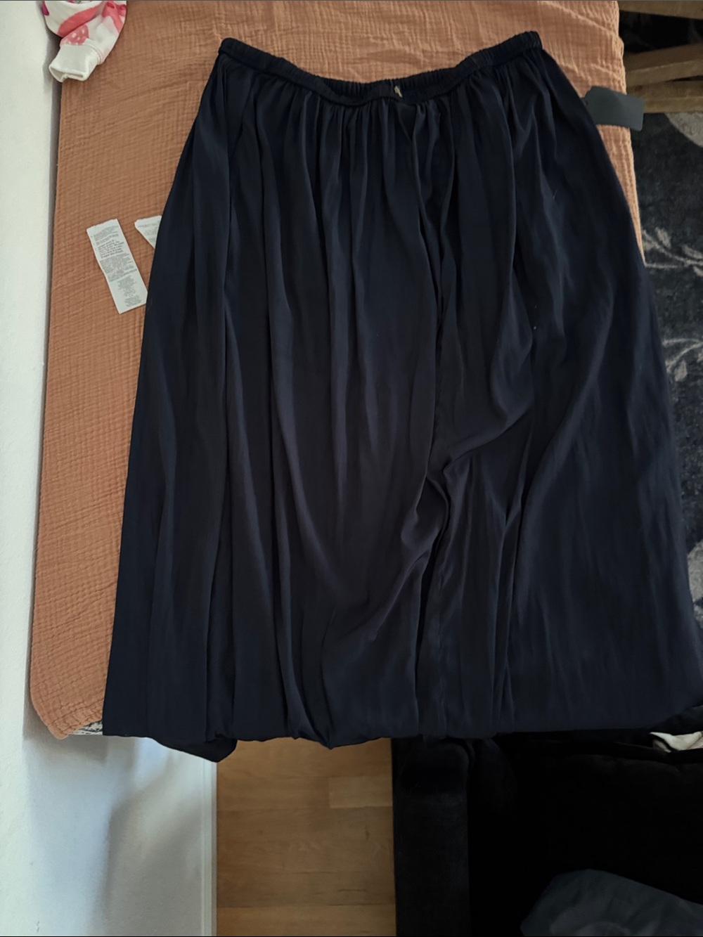 Tahari Navy Circle Skirt